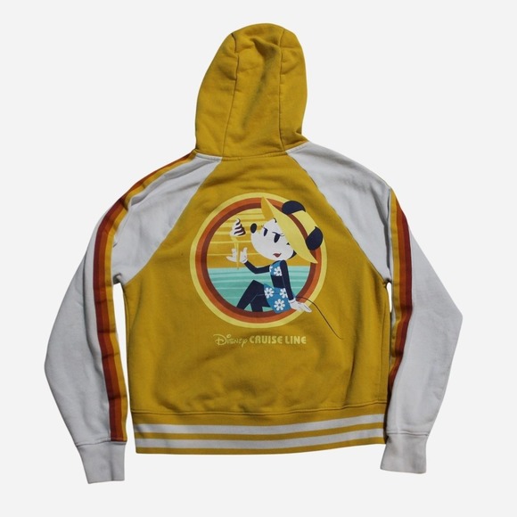 Disney Tops - Women's Y2K Skater Streetwear 2000s Disney Cruises Minnie Zip-up Cartoon Hoodie